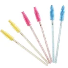 Disposable glitter mascara brush wand mini eyelash extension new makeup brush lash tool