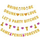 Same penis forever bachelorette party banner hen night party banner