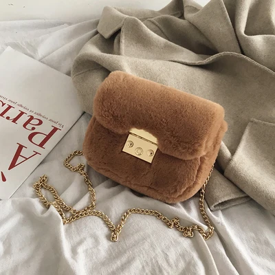 Hot Sales New Fashion Faux Fur Bag Sling Chain Lock Bags Ladies Designer Crossbody Bag for Women
Hot Sales New Fashion Faux Fur Bag Sling Chain Lock Bags Ladies Designer Crossbody Bag for Women