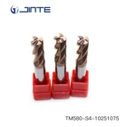 4 flutes square flat milling cutting tools HRC58 end mill cutter for metal