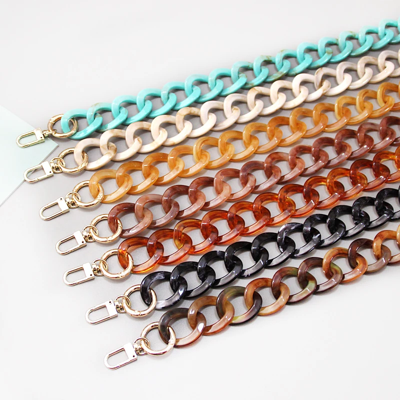 Meetee B-C058 Pearlescent Retro Resin Bag Strap Handbag Chain Portable Acrylic Bag Chain Link Decoration Lady Bags Fitting, Clear
Meetee B-C058 Pearlescent Retro Resin Bag Strap Handbag Chain Portable Acrylic Bag Chain Link Decoration Lady Bags Fitting, Clear