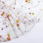 2019 French Embroidery Lace Net Printing Design Colorful Flower Sequin Fabric For Dress
