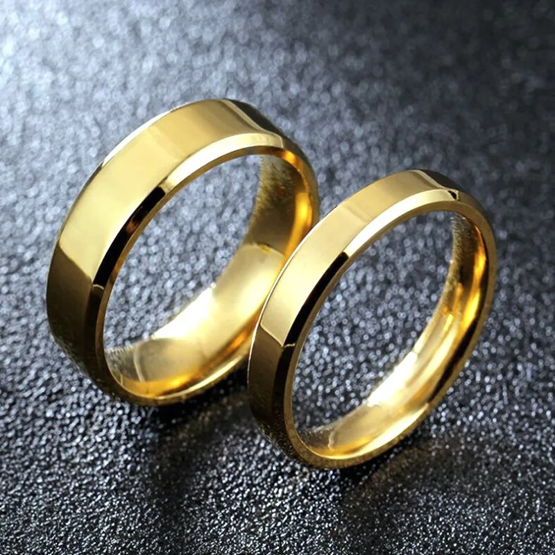 Chunna High Polished 18K Gold Plated Simple Men Women Stainless Steel Couple Rings for Wedding Engagement, Gold color
Chunna High Polished 18K Gold Plated Simple Men Women Stainless Steel Couple Rings for Wedding Engagement, Gold color