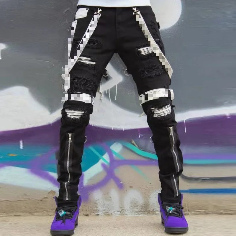 RX-630 Streetwear S-3XL plus size hip hop ripped denim pants for man fashion baggy jeans, As picture shows or customized color
RX-630 Streetwear S-3XL plus size hip hop ripped denim pants for man fashion baggy jeans, As picture shows or customized color