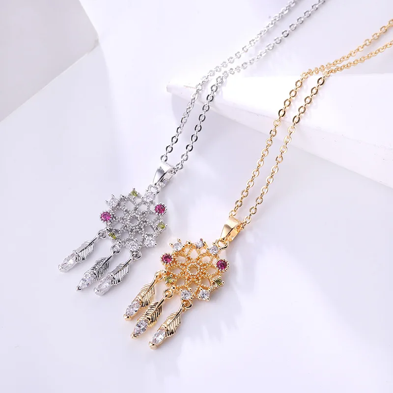 2019 fashion 18K Gold plated necklace beauty cubic zirconia dreamcatcher pendant necklace women jewelry best gift
2019 fashion 18K Gold plated necklace beauty cubic zirconia dreamcatcher pendant necklace women jewelry best gift