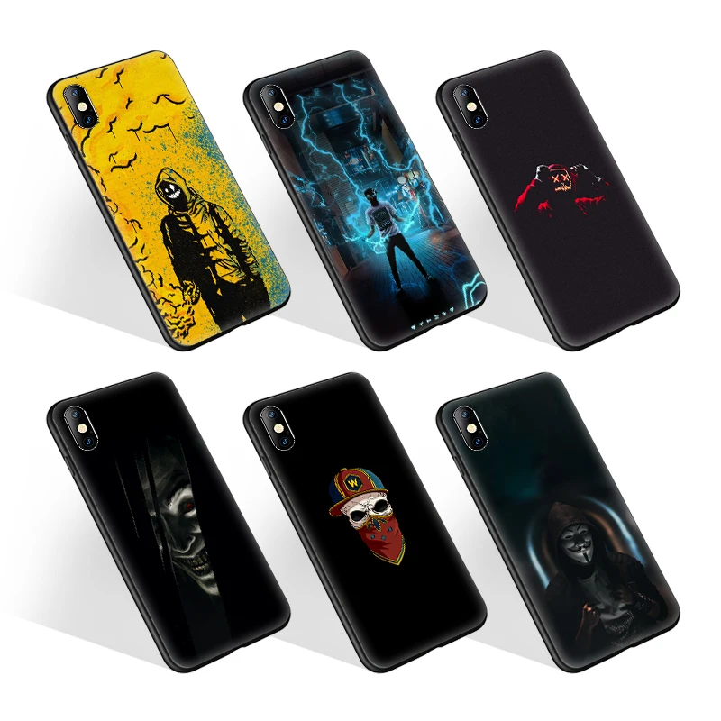 Customized Print Black Hood Ultra Slim Mobile Cover Silicon Phone Case For iPhone X 11Pro Max 7 8 Plus Coque Case
Customized Print Black Hood Ultra Slim Mobile Cover Silicon Phone Case For iPhone X 11Pro Max 7 8 Plus Coque Case