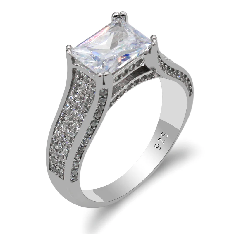 925 Sterling Silver Ring for Women with White High Quality CZ Zircon Rings for Women Engagement Wedding Gift
925 Sterling Silver Ring for Women with White High Quality CZ Zircon Rings for Women Engagement Wedding Gift