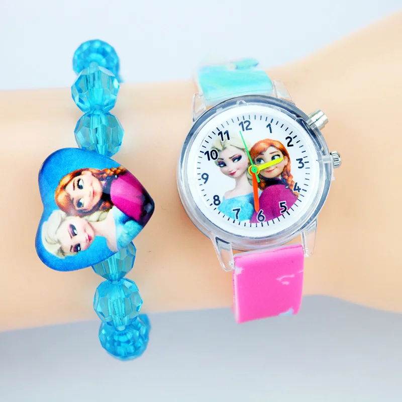 New Children Watches with Bracelet Elsa Colorful Light Source Princess Girls Watch Kids Party Gift Clock Wrist Relogio Feminino
New Children Watches with Bracelet Elsa Colorful Light Source Princess Girls Watch Kids Party Gift Clock Wrist Relogio Feminino