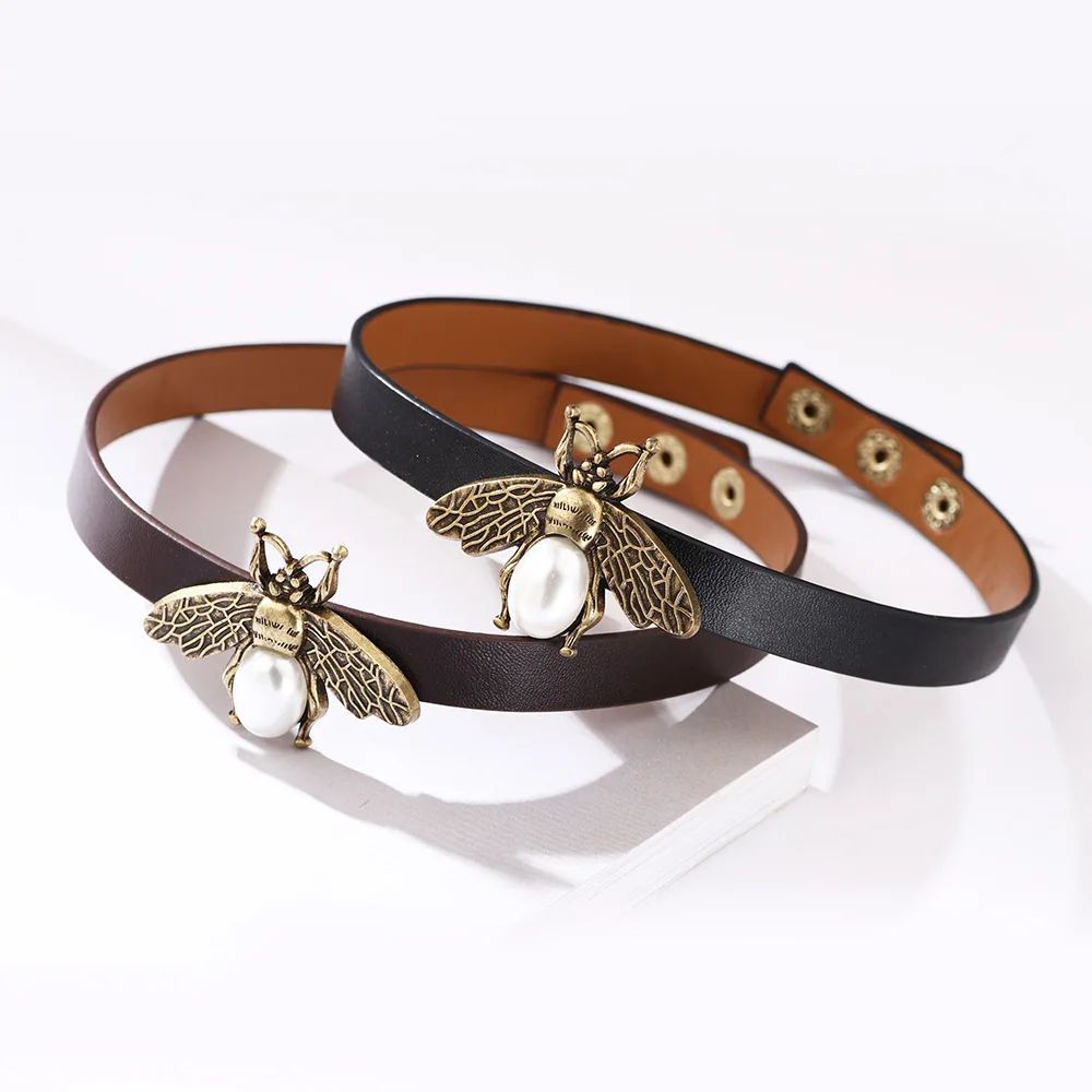 Creative personality new alloy PU pearl collar trade hot style small bee necklace wholesale
Creative personality new alloy PU pearl collar trade hot style small bee necklace wholesale