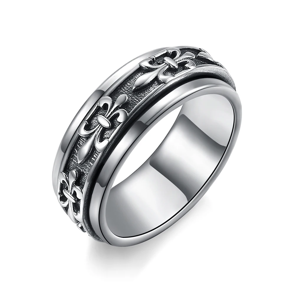 XIXIA Custom Wholesale Fashion Jewelry S925 Sterling Silver Ring Antique Rotating Rings for men, Sliver
XIXIA Custom Wholesale Fashion Jewelry S925 Sterling Silver Ring Antique Rotating Rings for men, Sliver