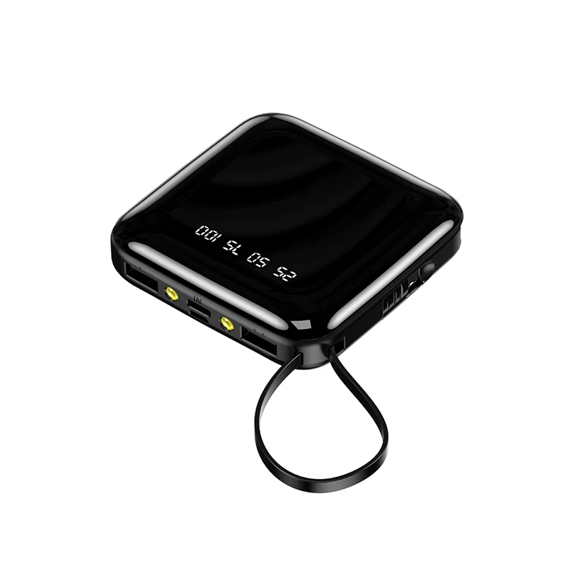 Universal Mini Power Bank Cool Black Mirror Design Power Bank Digital Display USB Charger Power Bank for Mobile Phone
Universal Mini Power Bank Cool Black Mirror Design Power Bank Digital Display USB Charger Power Bank for Mobile Phone
