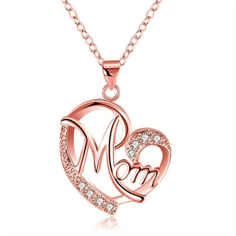 Wholesale Mom Love Heart shape zircon craft special mother's day gift women necklace Brass material Pendant
Wholesale Mom Love Heart shape zircon craft special mother's day gift women necklace Brass material Pendant