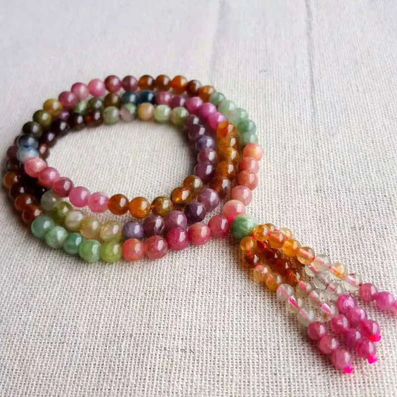 Wholesale natural rock rainbow tourmaline beads bracelets crystal 5mm tourmaline Handmade 3 Strand Stretchy Women Bracelet
Wholesale natural rock rainbow tourmaline beads bracelets crystal 5mm tourmaline Handmade 3 Strand Stretchy Women Bracelet
