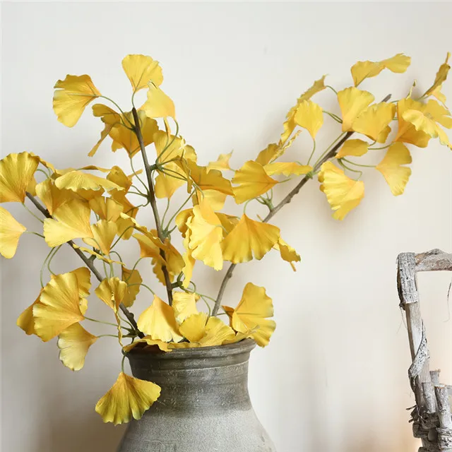 Ginkgo Biloba Artificial Flower Family Decoration Wedding Holding Flower Wall Plant Wall Artificial Flower, As show
Ginkgo Biloba Artificial Flower Family Decoration Wedding Holding Flower Wall Plant Wall Artificial Flower, As show