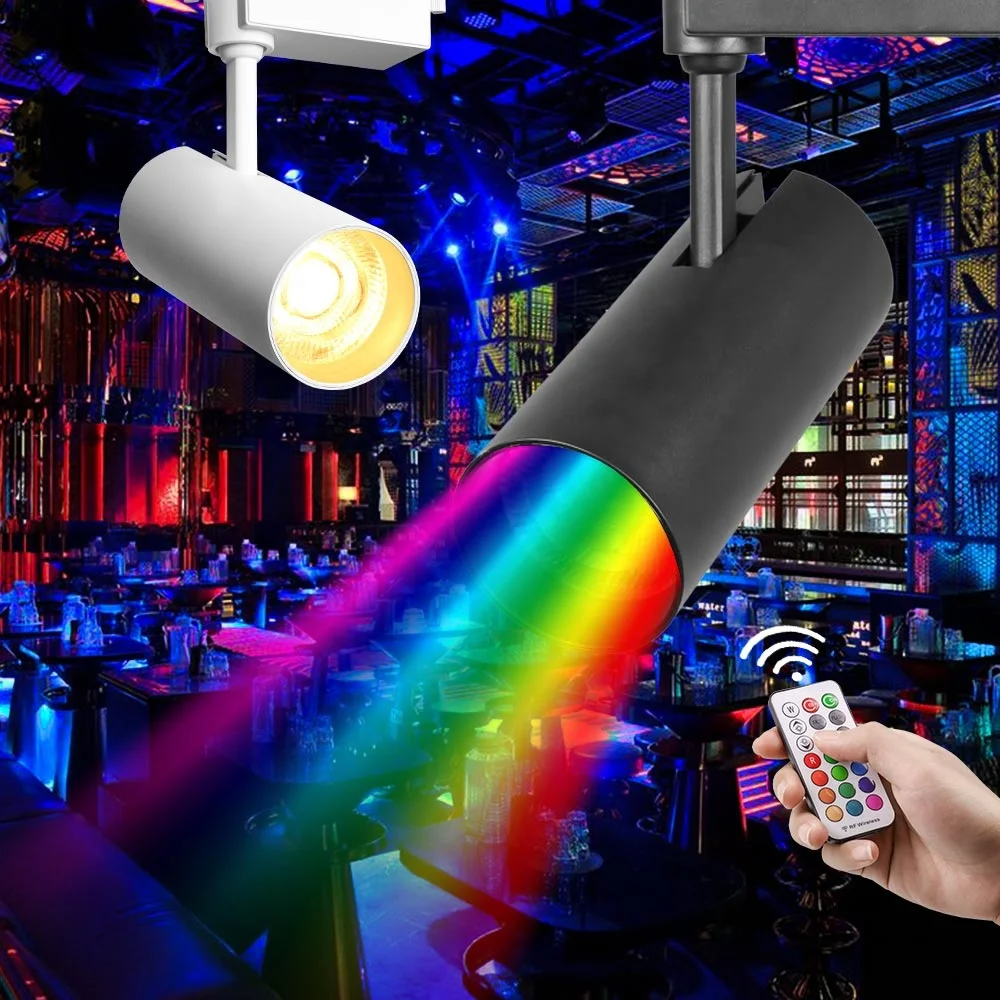 RF remote control 2 wire 3 wire 4 wire 18W 30W RGB dimmable track light led lighting tracks for stage home stores
RF remote control 2 wire 3 wire 4 wire 18W 30W RGB dimmable track light led lighting tracks for stage home stores