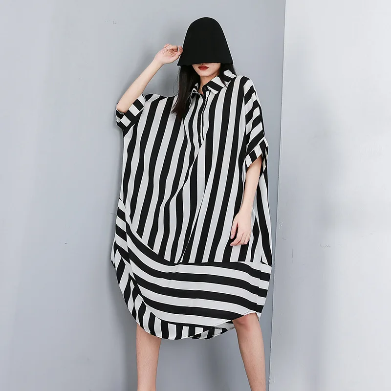 Wholesale 2021 spring and summer casual loose large size chiffon striped dress literary long-sleeved shirt women dress, Black
Wholesale 2021 spring and summer casual loose large size chiffon striped dress literary long-sleeved shirt women dress, Black