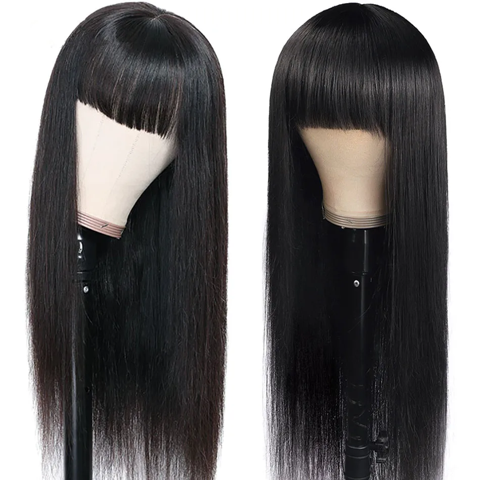 Wholesale Cuticle Aligned Brazilian Hair Human Hair 10 a Virgin Unprocessed Natural Head Spin Full Machine Wig With Bang
Wholesale Cuticle Aligned Brazilian Hair Human Hair 10 a Virgin Unprocessed Natural Head Spin Full Machine Wig With Bang