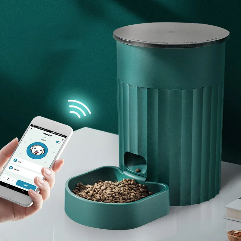 Dog Cat Smart Pet Feeder Wifi Mobile Phone App Remote Control Microchip Automatic Pet Feeder, White, green
Dog Cat Smart Pet Feeder Wifi Mobile Phone App Remote Control Microchip Automatic Pet Feeder, White, green