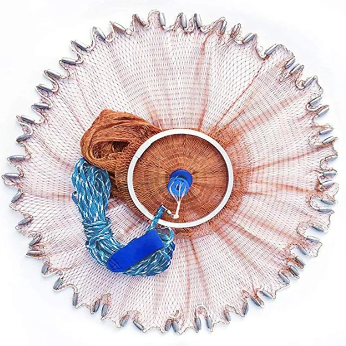 Simple fishing net high quality nylon lead sinker plastic nets for fish nets, White/yellow
Simple fishing net high quality nylon lead sinker plastic nets for fish nets, White/yellow