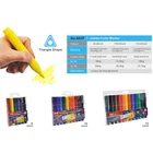 2019 New Fashion Art Drawing Painting Sketching Coating Jumbo Size Triangle Shape water color pen Kids Drawing Pen