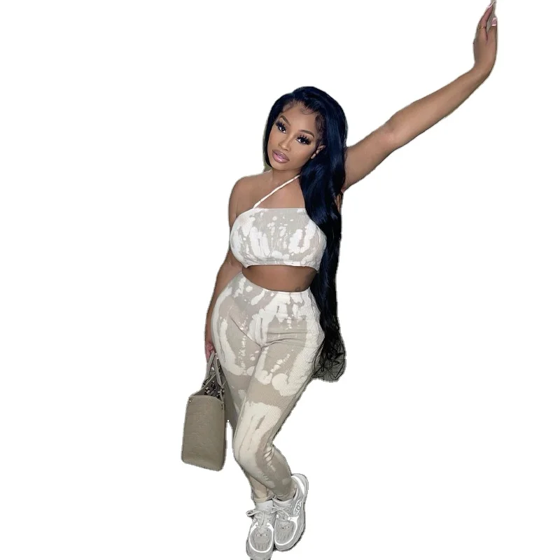 2022 spring New arrivals summer women clothing girl casual fitness gym outfit lady print two piece pants set
2022 spring New arrivals summer women clothing girl casual fitness gym outfit lady print two piece pants set