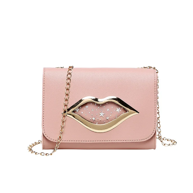 2020 factory wholesale ladies fashion personality red lips chain small square bag shoulder messenger bag
2020 factory wholesale ladies fashion personality red lips chain small square bag shoulder messenger bag