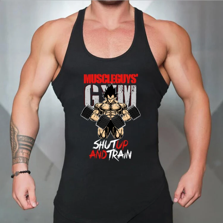 summer New men Muscular man elastic force Loose GYM clothes printing Cartoon characters Letter pattern Running sleeveless vest, Colors
summer New men Muscular man elastic force Loose GYM clothes printing Cartoon characters Letter pattern Running sleeveless vest, Colors
