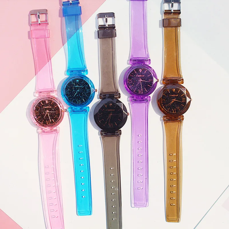Fashion Ladies Watches Leather Female Quartz Watch Women Thin Casual Strap Transparent Strap Wristwatches
Fashion Ladies Watches Leather Female Quartz Watch Women Thin Casual Strap Transparent Strap Wristwatches