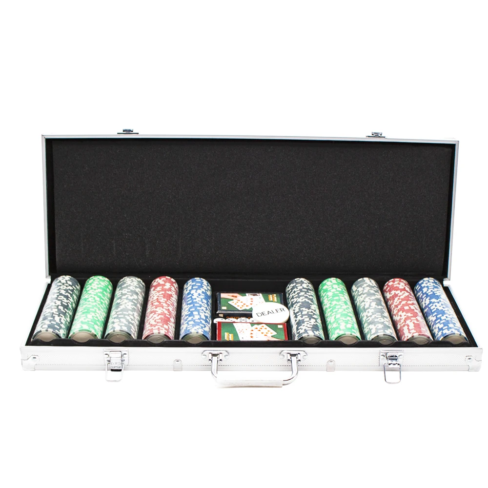 Hot sale custom logo 500 pieces casino poker chips set with aluminum case, Customized color
Hot sale custom logo 500 pieces casino poker chips set with aluminum case, Customized color