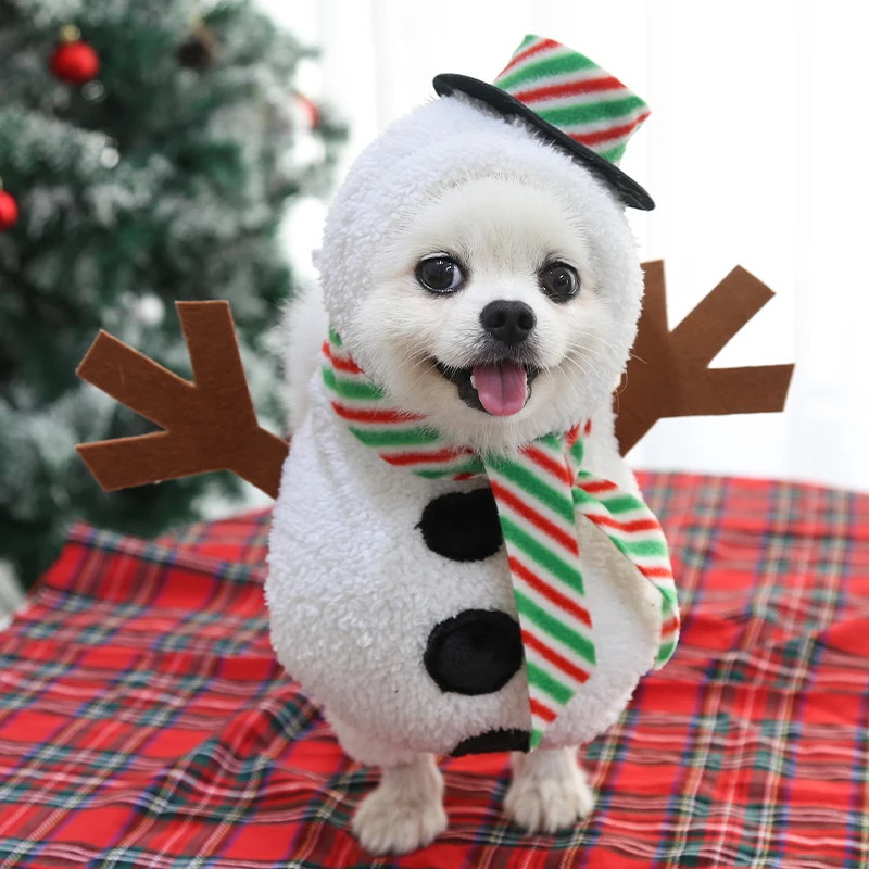Big dogs new dog Christmas pet supplies clothes cat costumes funny autumn and winter standing snowman costume
Big dogs new dog Christmas pet supplies clothes cat costumes funny autumn and winter standing snowman costume