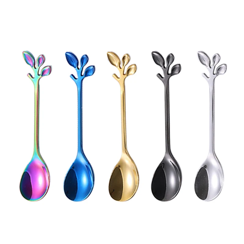 stainless steel titanium Food grade Leaves a spoon dessert Ice cream mini coffee spoon, Silver
stainless steel titanium Food grade Leaves a spoon dessert Ice cream mini coffee spoon, Silver