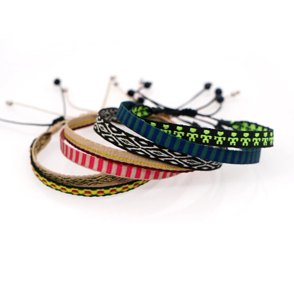 Go2boho Bohemia Handmade Classic Woven Fabric Pattern Wrist Band Length Adjustable Fashion Jewelry Bracelet for Woman
Go2boho Bohemia Handmade Classic Woven Fabric Pattern Wrist Band Length Adjustable Fashion Jewelry Bracelet for Woman