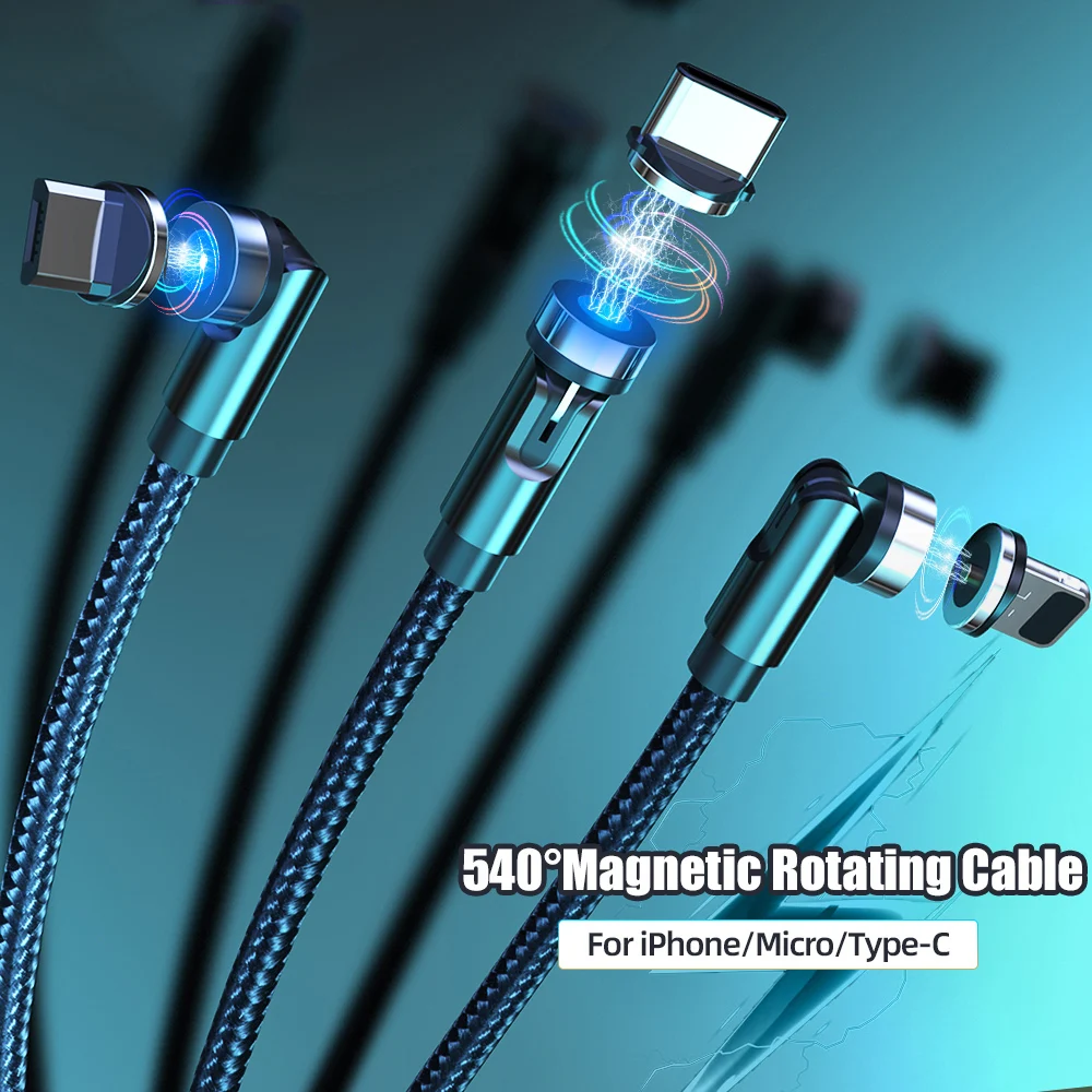 New Magnetic Cable Charger For lighting Type C Micro USB for Mobile Phone 540 Rotation USB C Magnet Charging Wire Cord
New Magnetic Cable Charger For lighting Type C Micro USB for Mobile Phone 540 Rotation USB C Magnet Charging Wire Cord