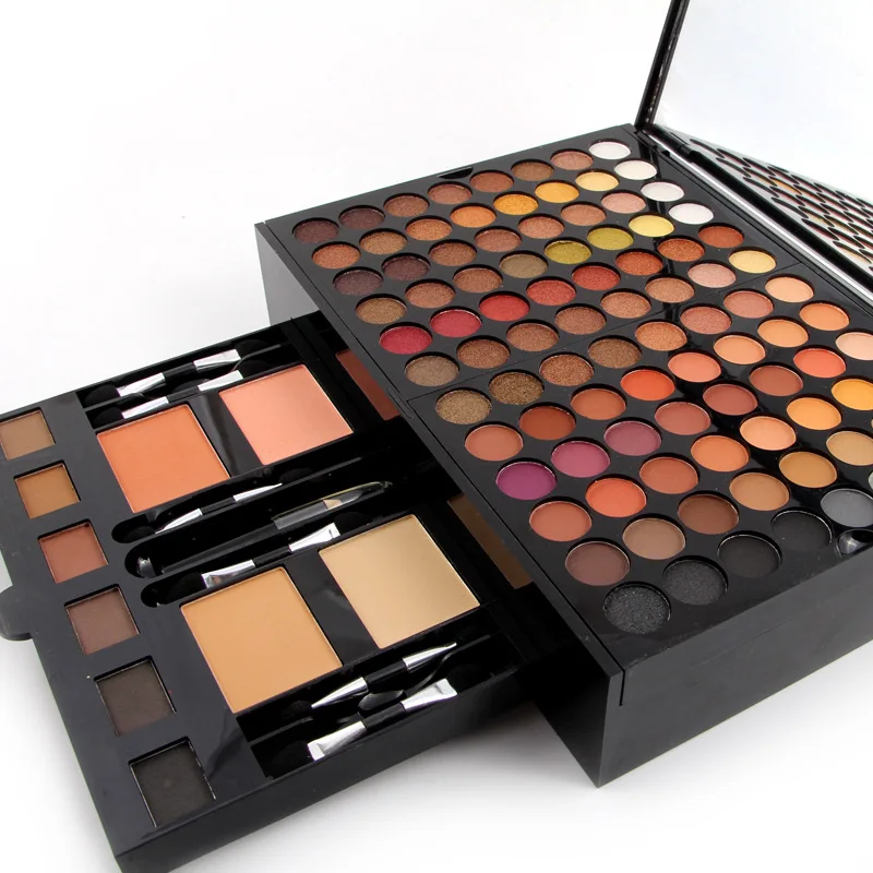 Miss Rose Fashion Cosmetic Brush Set Eye Shadow Palette Makeup Powder With Mirror Makeup Sets, 180 color
Miss Rose Fashion Cosmetic Brush Set Eye Shadow Palette Makeup Powder With Mirror Makeup Sets, 180 color