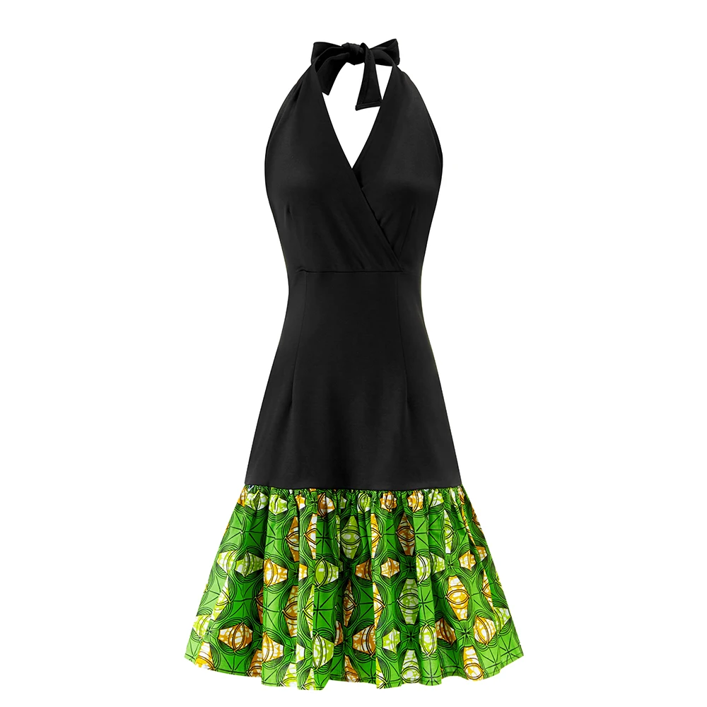 2021 African Clothing New Women's Sexy Dress V-neck Pleated Sling Short Dress Women, Customized color
2021 African Clothing New Women's Sexy Dress V-neck Pleated Sling Short Dress Women, Customized color