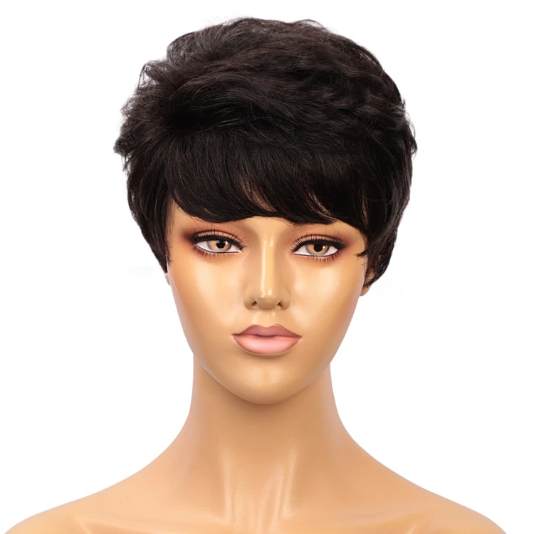 Short Bob Cut Black Cute Human Pixie Curls Cheap Wholesale For White Women Straight 100% Real India Human Hair
Short Bob Cut Black Cute Human Pixie Curls Cheap Wholesale For White Women Straight 100% Real India Human Hair