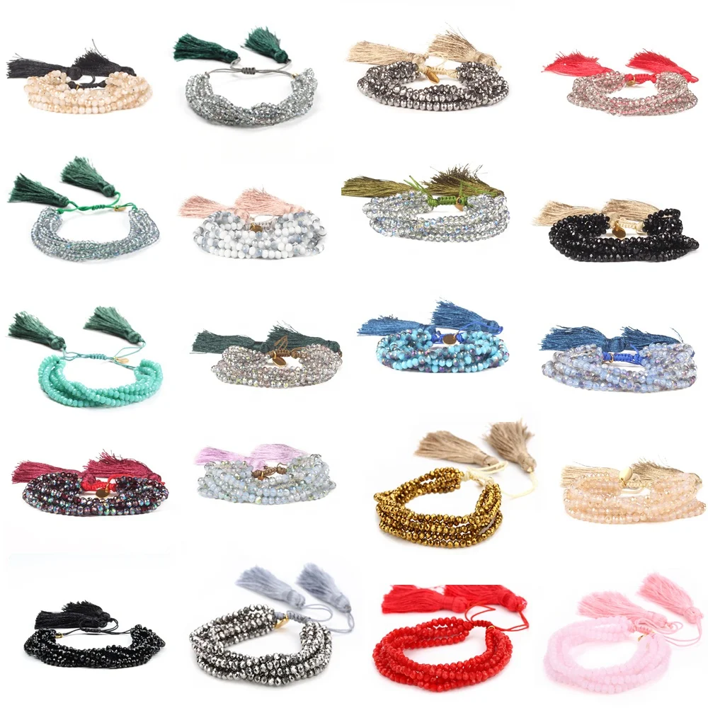 Moyamiya jewelry multistrand 4mm crystal beaded 6 layers bohemian tassel bracelet women, As picture or customized
Moyamiya jewelry multistrand 4mm crystal beaded 6 layers bohemian tassel bracelet women, As picture or customized