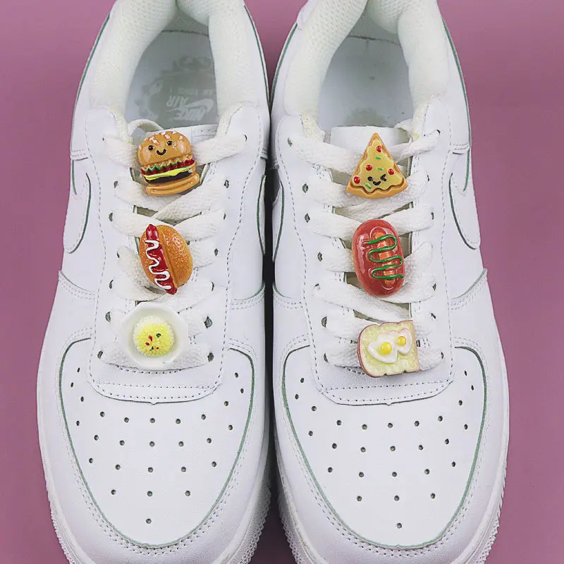 DIY Lovely food Shoes Charms sneaker charms Decoration Designer Shoe Buckle Cute Sneaker Accessories Shoelace Buckle for nike
DIY Lovely food Shoes Charms sneaker charms Decoration Designer Shoe Buckle Cute Sneaker Accessories Shoelace Buckle for nike