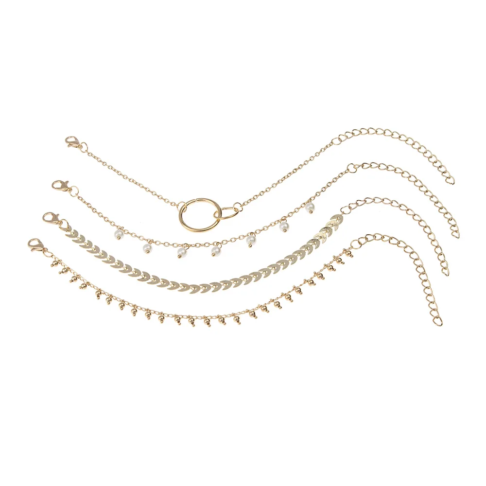 4 PCS/Set Gold Link Chain Bracelets set pearl geometric charms bracelet for Women Bracelets Set jewelry, Picture
4 PCS/Set Gold Link Chain Bracelets set pearl geometric charms bracelet for Women Bracelets Set jewelry, Picture