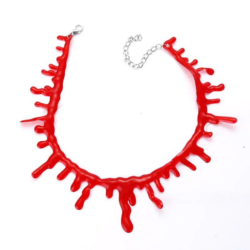 New Women Jewelry Cosplay Party Gift Halloween Blood Drip Red Choker Necklace Choker Bloody Soft Plastic Cut Necklace, Gold and silver and rose gold plated
New Women Jewelry Cosplay Party Gift Halloween Blood Drip Red Choker Necklace Choker Bloody Soft Plastic Cut Necklace, Gold and silver and rose gold plated