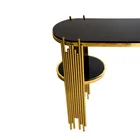 Low Price Customized Marble Stainless Steel Metal Luxury Gold Console Table