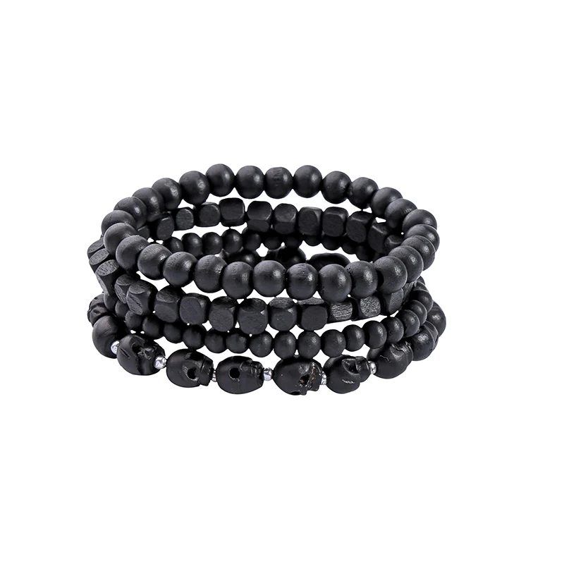 tsl0040 4Pcs/Set 2020 Fashion Wood Beaded Jewelry Black Wooden Beads Skull Tribal Men Women Multilayer Charm Bracelet
tsl0040 4Pcs/Set 2020 Fashion Wood Beaded Jewelry Black Wooden Beads Skull Tribal Men Women Multilayer Charm Bracelet