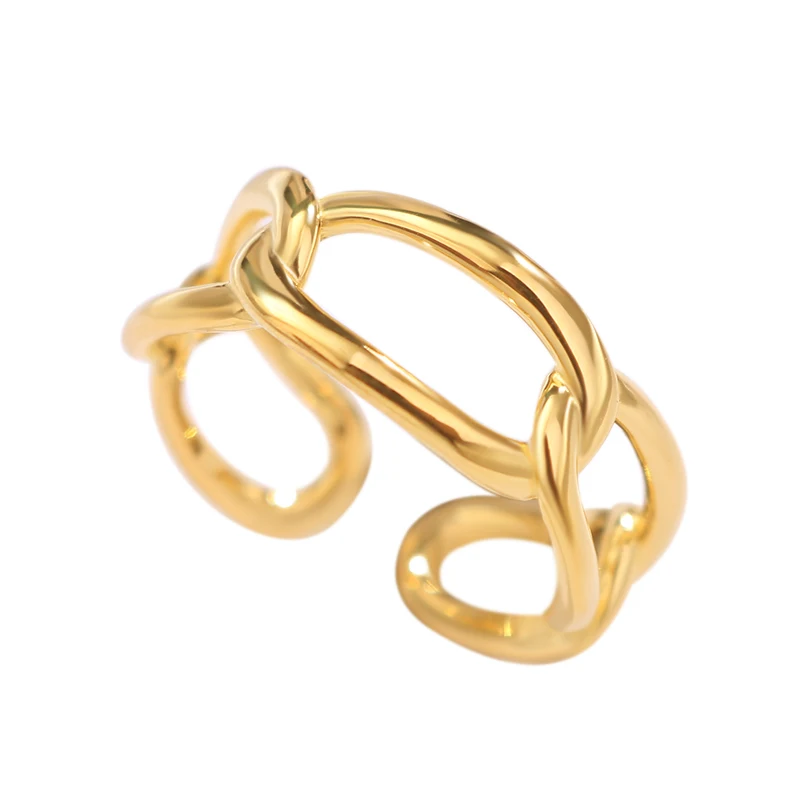 fukarni 2021 simple new fashion women's S925 Silver Wide hollow out cross chain, 24K electroplating adjustable ring
fukarni 2021 simple new fashion women's S925 Silver Wide hollow out cross chain, 24K electroplating adjustable ring