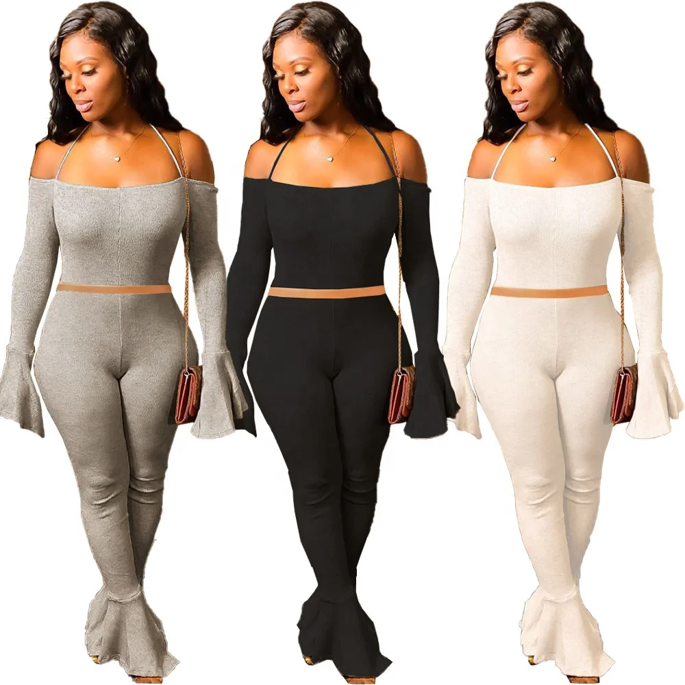 Women 2 Piece Workout Fall Sexy Long Sleeve Two Piece Set 2020 Autumn Women Jogger Set Crop Tops Sweatshirts Flare Pants Set
Women 2 Piece Workout Fall Sexy Long Sleeve Two Piece Set 2020 Autumn Women Jogger Set Crop Tops Sweatshirts Flare Pants Set