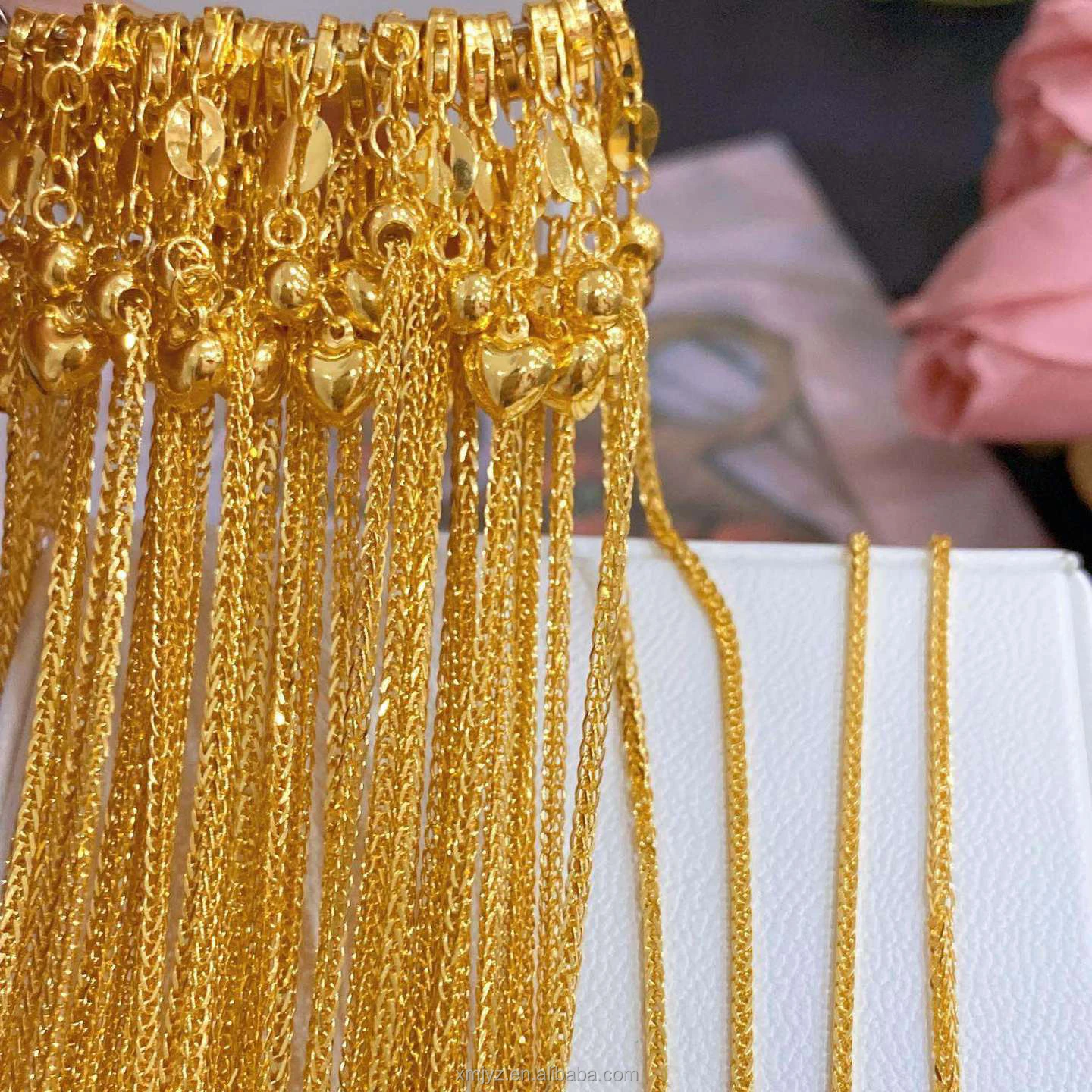 Certified 5G Gold New Adjustable Chopin Necklace Pure Gold 999 All-Match Necklace 24K Pure Gold Set Chain
Certified 5G Gold New Adjustable Chopin Necklace Pure Gold 999 All-Match Necklace 24K Pure Gold Set Chain