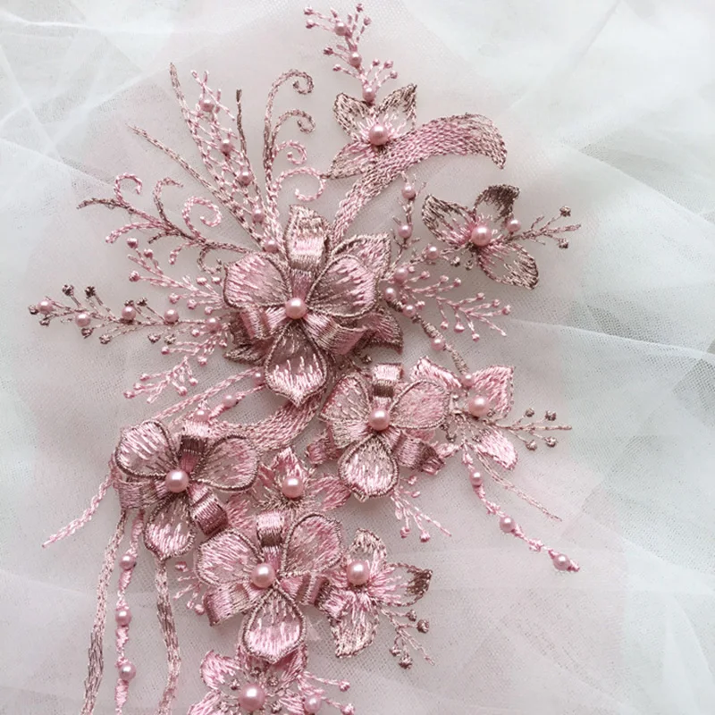 Deepeel KY027 DIY Sewing Clothing Decoration Accessories 3D Flower Embroidered Lace Trims Pearl Beaded Applique, 8colors
Deepeel KY027 DIY Sewing Clothing Decoration Accessories 3D Flower Embroidered Lace Trims Pearl Beaded Applique, 8colors