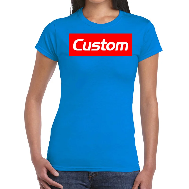 Customized Print t shirt women Your own design DIY photo tee shirt femme Summer White top t-shirt female birthday tshirt funny
Customized Print t shirt women Your own design DIY photo tee shirt femme Summer White top t-shirt female birthday tshirt funny