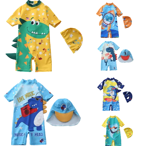 2021 Summer Dinosaur UV Baby Bathing Suit Boy Kid One Piece Swimming Set Toddler Boy Swimsuits Baby Swimwear Children Swimsuit
2021 Summer Dinosaur UV Baby Bathing Suit Boy Kid One Piece Swimming Set Toddler Boy Swimsuits Baby Swimwear Children Swimsuit