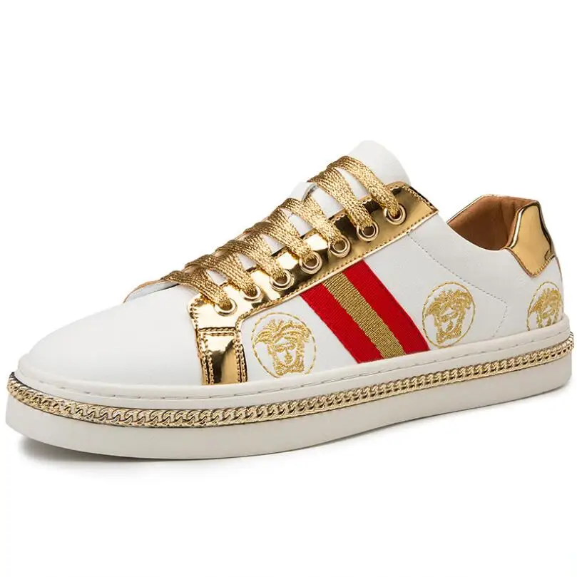 Summer hot style bee European station embroidery low-top men's sneakers, Gold,silver
Summer hot style bee European station embroidery low-top men's sneakers, Gold,silver