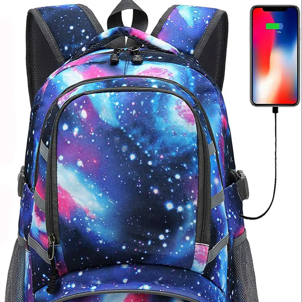 Galaxy Bag for School Student Bookbag Travel Business with USB Charging Port Laptop Anti theft Bag with Night Light Reflective, Customized
Galaxy Bag for School Student Bookbag Travel Business with USB Charging Port Laptop Anti theft Bag with Night Light Reflective, Customized